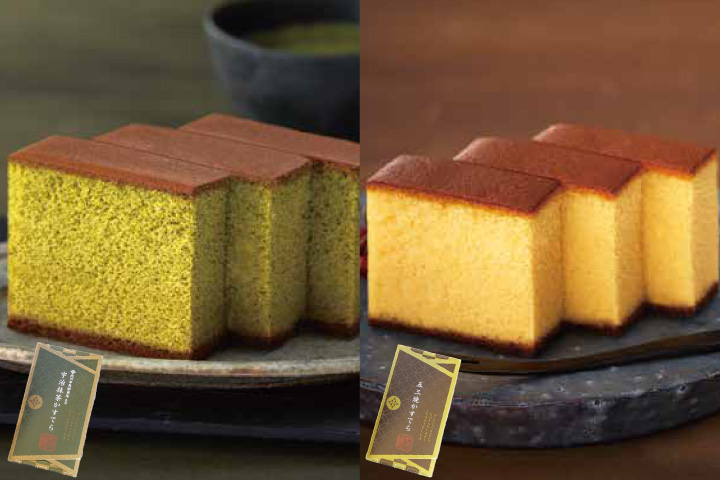 宇治抹茶と五三カステラ